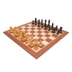 Das Abingdon Schwarz und Mahagoni Schachset - Bild 1 von 8