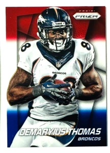 Tarjeta Prizm 2014 Panini Prizm DeMaryius Thomas rojo blanco azul Prizm #126 leyenda de los Broncos - Imagen 1 de 3