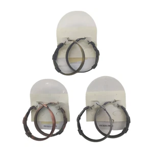 Pendientes Aros Colores Mujer Bisuteria Cobre Oro Plata Comprementos Arandelas - Bild 1 von 4