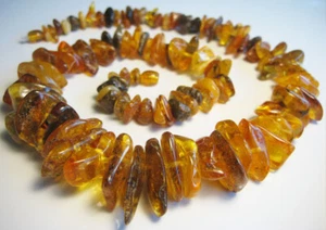 Genuine Massive Amber Baltic Amber Necklace 60 grams !!! - Picture 1 of 2