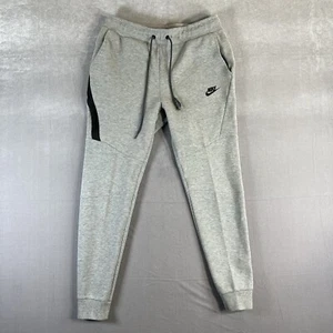 Nike Tech Fleece Joggers Men's Small Gray Zipper Pockets Tapered 805162-063 - Picture 1 of 8