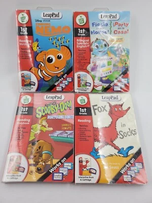 Leap Frog LeapPad Pre 1st Grade Fox in Socks Nemo Scooby Fiesta in the House Lot - Image 1 of 4