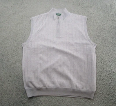 Bobby Jones Merino Wool Knit Men's 1/4 Zip Vest Size XL Golf Tennis Read - Image 1 of 4