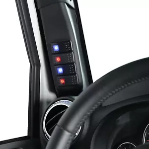 Pod interruptor de pilar lateral del conductor con interruptor de 4 balancines para Jeep Wrangler JK 2007-2010 - Imagen 1 de 8