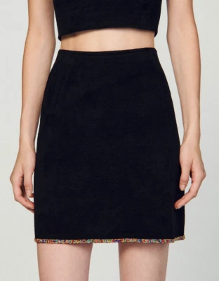 Minifalda Sandro Paris para mujer talla 38 FR/M detalle brillo SFPJU01011 Foto 1 de 4