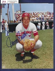 Johnny Bench Cincinnati Reds Baseball Autographed 8x10 Photo JSA COA - Picture 1 of 1