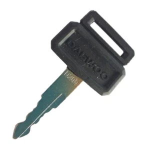 Daewoo & Doosan Excavator Ignition Key 2172-6018 with OEM Logo marked D200 - Picture 1 of 4