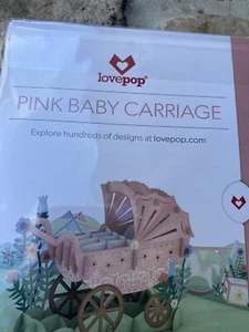 Love Pop 3-D Pop Up Greeting Cards The Gift Will Last Years. Baby Carriage (9) - Picture 1 of 5