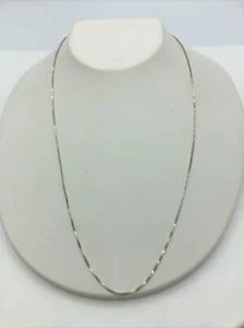 Impresionante collar de cadena de caja de plata de ley 925 #B677 - Imagen 1 de 12