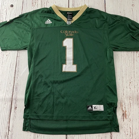 Colorado State Rams Adidas Football Jersey Green Size Youth XL Cover