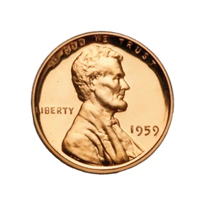 1959 (P) CHOICE Gem Proof Lincoln Memorial Cent RED Penny/MIRROR FINISH Free S&H - Picture 1 of 4