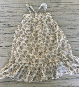 Janie and Jack x Rachael Zoe Girls Metallic Palm Maxi Dress Size 4 - Picture 1 of 10