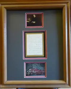 ALEXANDER DUMAS FILS AUTORE NON DATATO AUTOGRAFO ALS DISPLAY OPACO CON CERTIFICATO DI AUTENTICITÀ - Foto 1 di 7