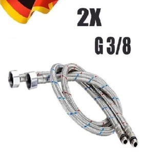 2 x G3/8 Wasserhahn Anschlussschlauch FlexSchlauch Druckschläuche Armaturen D - Bild 1 von 9