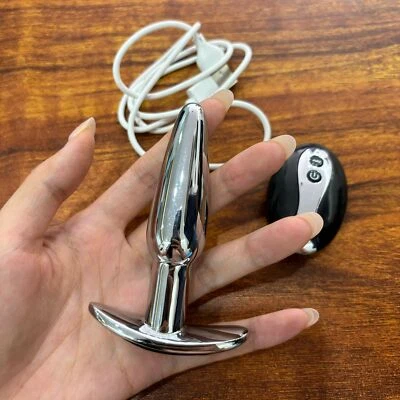 Consolador vibrador anal remoto masajeador de próstata juguetes sexuales para hombres mujeres Foto 1 de 4