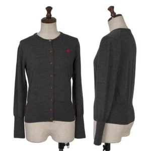 Vivienne Westwood Red Label Orb Embroidered Wool Knit Cardigan Size 1(K-149347) - Picture 1 of 12
