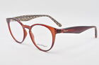Salvatore Ferragamo Eyeglasses SF2867 223 Crystal Rust Brown, Size 49-17-140
