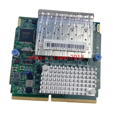 Supermicro AOC-MTG-i4S Quad Port X710 Chip 10GbE SFP+ Network Adapter SIOM Card - Image 1 of 3