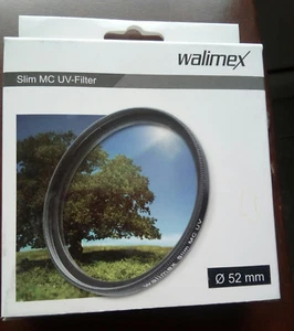 FILTRO WALIMEX UV 52 SLIM MC COLOR REAL PARA OBJETIVO CAMARA REFLEX - Imagen 1 de 1