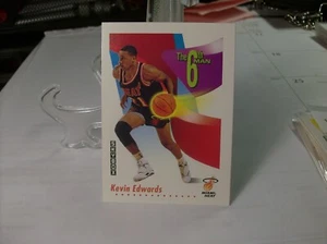 1991-92 SkyBox Basketball  #445 - Kevin Edwards SM - Miami Heat   91-393 - Picture 1 of 2