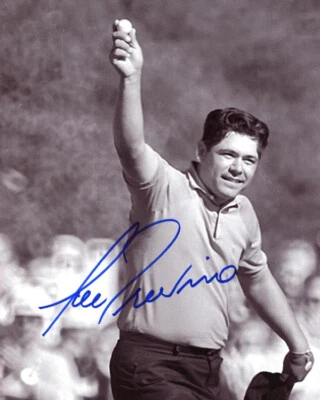 FOTO 8x10 firmada autografiada por Lee Trevino famosa corte leyenda del golf beckett bas Foto 1 de 2