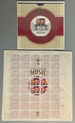 1993 Elvis Stamp Sheet (40) & Ceremony Program First Day Issue USPS New Sealed - Image 1 of 4
