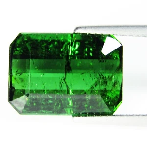 9.60Cts Genuine Amazing Natural Green Tourmaline 15x10.8mm Emerad Cut - Picture 1 of 3