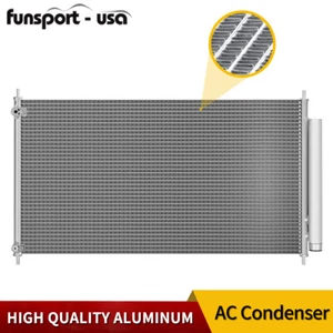 AC Condenser for 2013 2014 2015 2016 2017 Honda Accord 2.4L 3.5L L4 V6 Aluminum - Picture 1 of 8