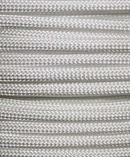 White 550 Paracord Mil Spec Type III 7 strand parachute cord 10-100 ft