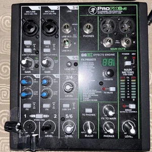Mackie PROFX6 v3 6-Channel Professional FX Mixer w/USB *READ* - Picture 1 of 11