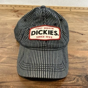 Dickies Fort Worth Nadelstreifen Strapback Kappe Einheitsgröße Eisenbahn Schaffner - Bild 1 von 6