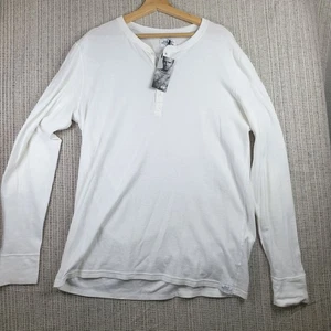 David Beckham Shirt Mens Extra Large White Henley Long Sleeve H&M Bodywear New - Picture 1 of 9