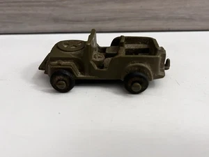 Lido Plastic Olive Green Jeep 2.75” Vintage - Picture 1 of 7