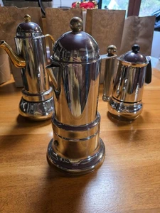 VEV Vigano Kontessa Gold Lines Italienische Kaffeemaschine Mokka Espresso Kaffee Vintage - Bild 1 von 13