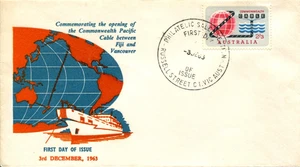 1963 Opening of the Commonwealth Pacific Telephone Cable - ACCA FDC Orange/Blue - Bild 1 von 2