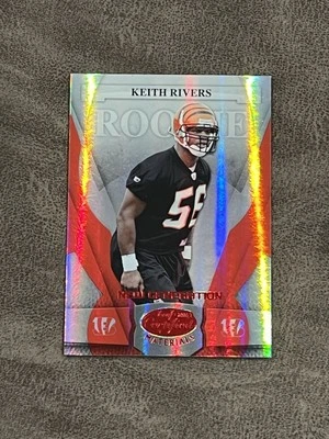 2008 Leaf Certified Materials Ruby Red Keith Rivers #176 New Generation RC! /100 - Image 1 of 2