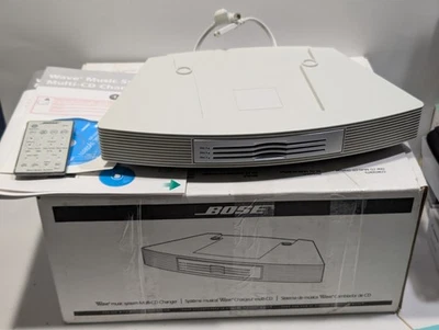 NEW OPENED BOX Bose Wave Music System Multi CD Changer Platinum White - Image 1 of 4