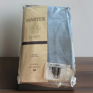 Almohada estándar Martex Liberty Of London tela de algodón con tictac falso nuevo de Lote Antiguo - Imagen 1 de 5