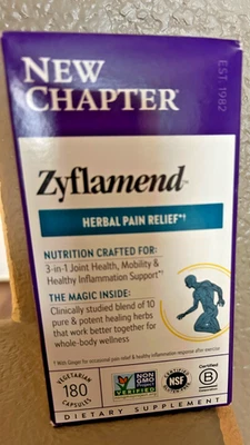 New Chapter Zyflamend Whole Body Joint Supplement 180 Capsules New Exp. 04/2028 - Image 1 of 2