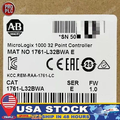 New Sealed AB 1761-L32BWA MicroLogix1000 32 Point Controller US Free Tax - Image 1 of 4