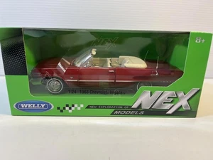 Chevy Impala 1963 techo abatible nuevo en caja a escala 1/24 diecast por Welly/NEX - Imagen 1 de 7