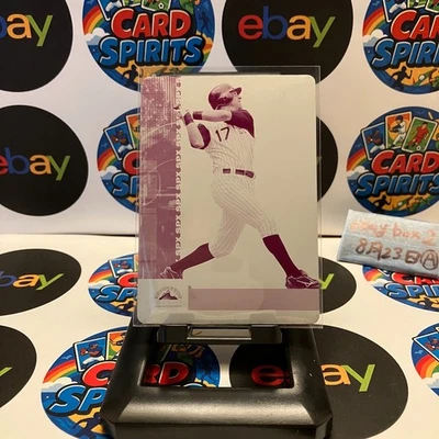 2006 Upper Deck SPx Todd Helton 1/1 Colorado Rockies Magenta Printing Plate Card - Image 1 of 2
