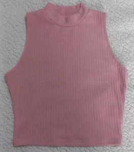 Shein Ladies Pink Crop Top Size S NWOT - Picture 1 of 4