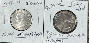 Lot Of Two 2020-W Quarters - Picture 1 of 2