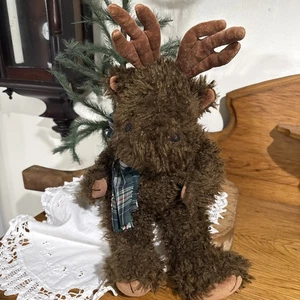 Peluche Boyds Bears 19" Bismarck Moose articulado años 90 Cabincore naturaleza al aire libre - Imagen 1 de 8