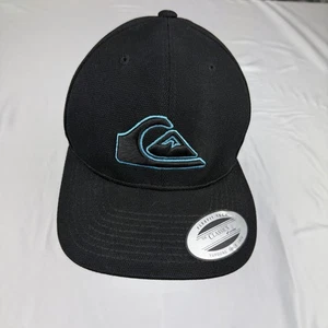 Quicksilver Embroidered Black Cap With Adjustable Snap Back One Size Unisex - Foto 1 di 10