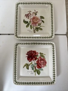Portmeirion  Botanic Roses 10.5” Square 2 Plates Fragrant Cloud Warm Wishes - Bild 1 von 19