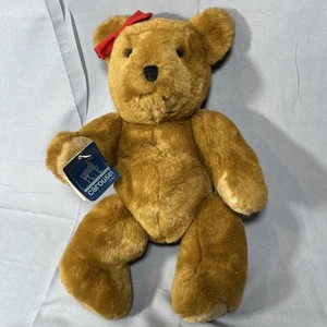 Vintage Karussell von Guy braun Teddybär Gelenke Stofftier Plüsch 1983 mit Schleife und Etikett! - Bild 1 von 8