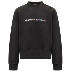 Palm Angels All Roads Roads Lead to Palm Angels Sweatshirt schwarz - Bild 1 von 2