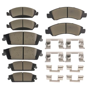 4Sets Front&Rear Ceramic Brake Pads for GMC Yukon/Cadillac Escalade ESV 2015-20 - Foto 1 di 12